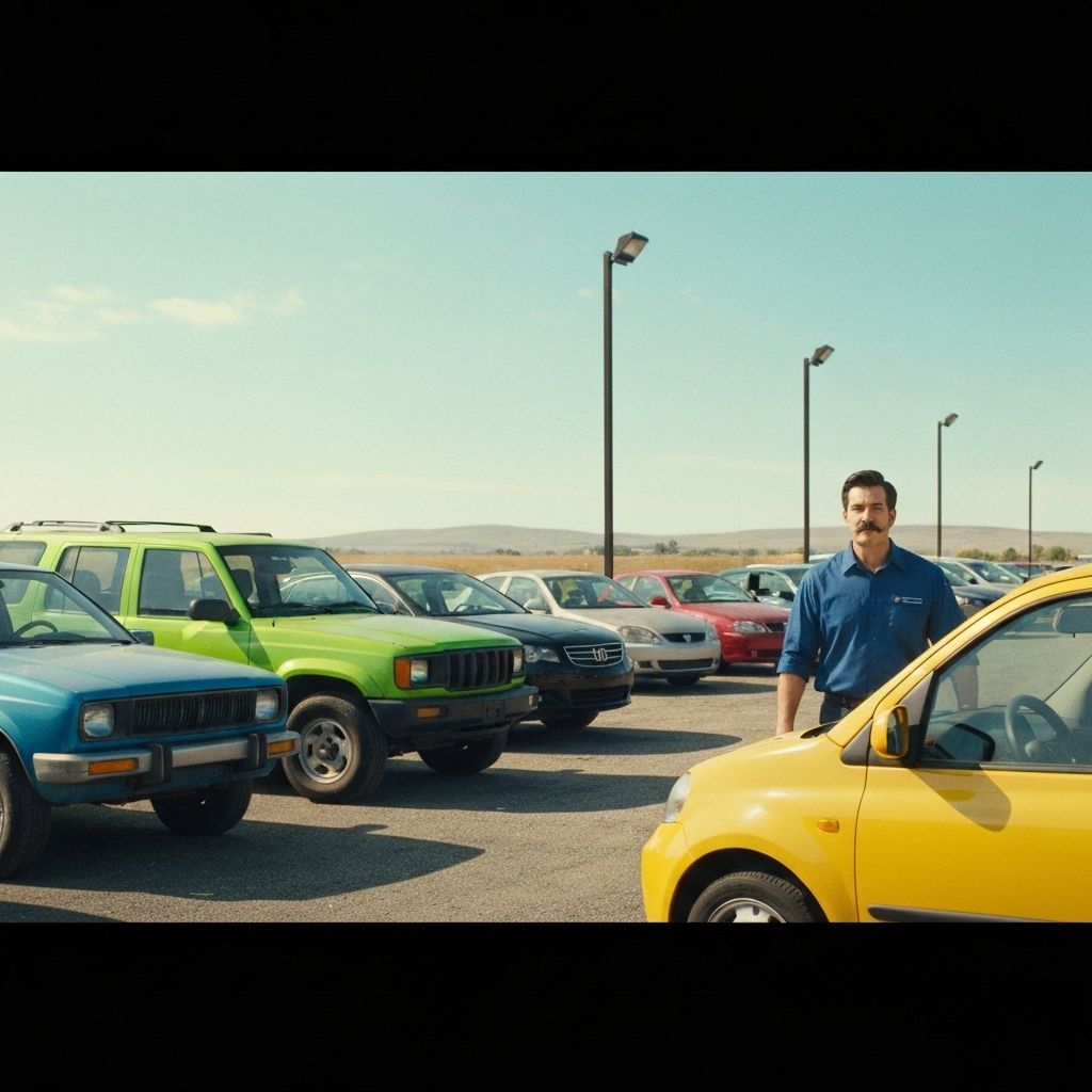 Certified pre-owned SUVs lined up in a Texas dealership lot